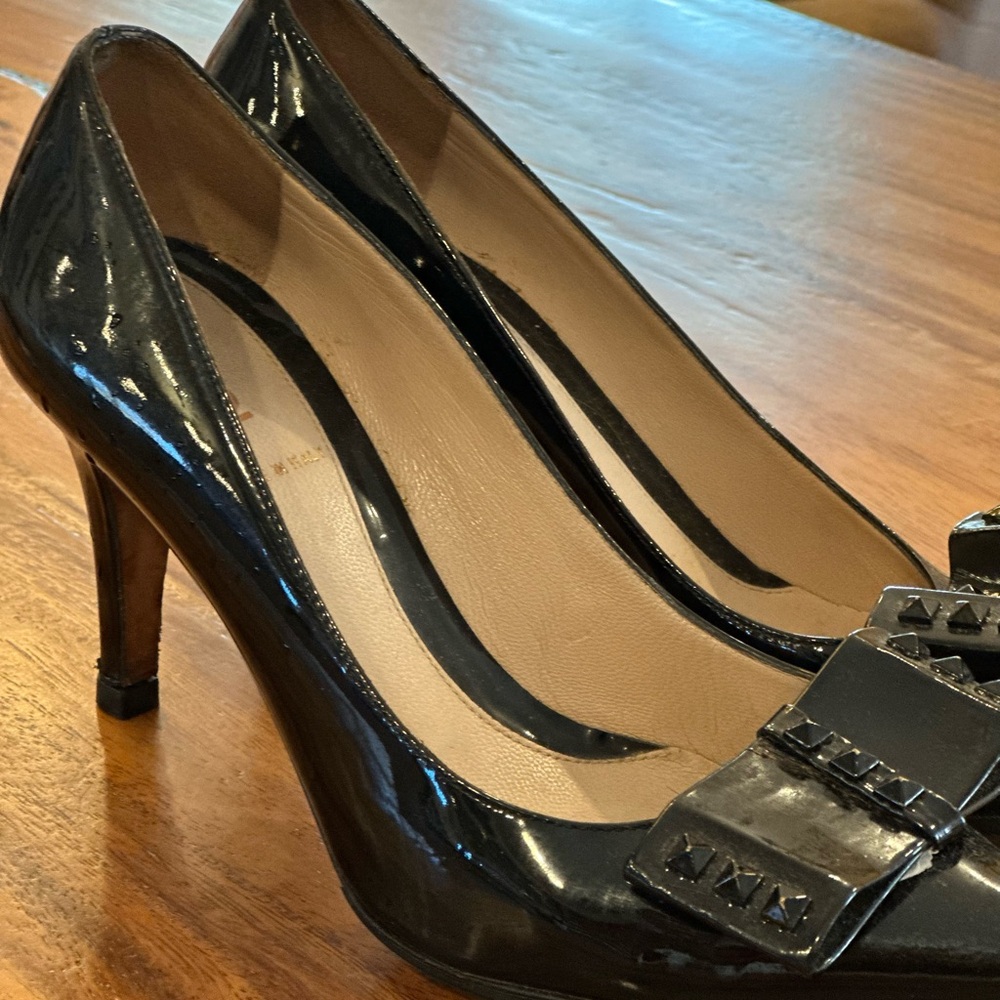 Fendi Black Patent Leather Heels